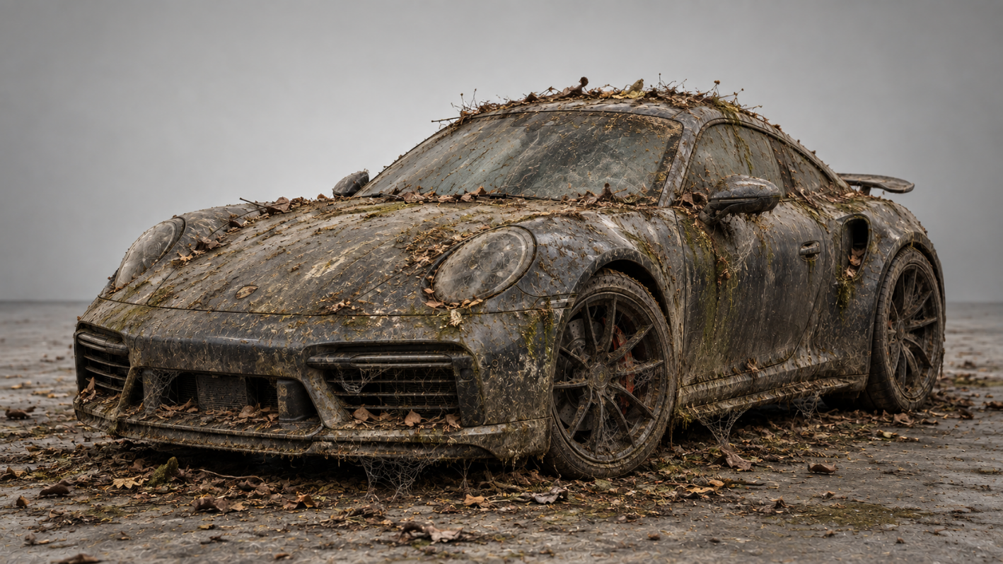 Dirty vehicle exterior